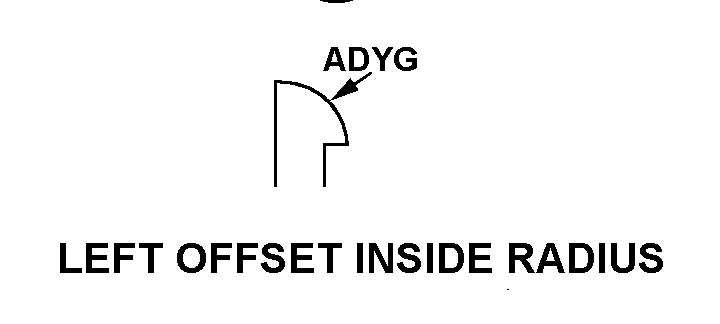 LEFT OFFSET INSIDE RADIUS style nsn 9390-01-444-3611