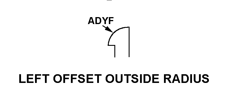 LEFT OFFSET OUTSIDE RADIUS style nsn 9390-00-136-9204