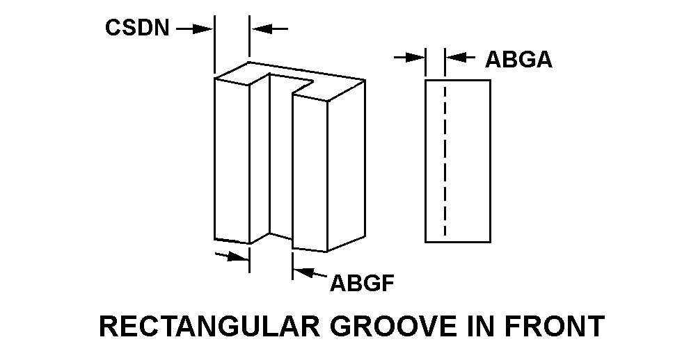 RECTANGULAR GROOVE IN FRONT style nsn 5977-00-232-5346