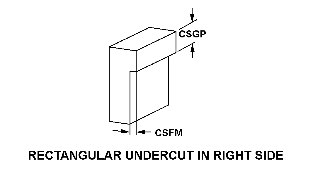 RECTANGULAR UNDERCUT IN RIGHT SIDE style nsn 5977-00-284-9935