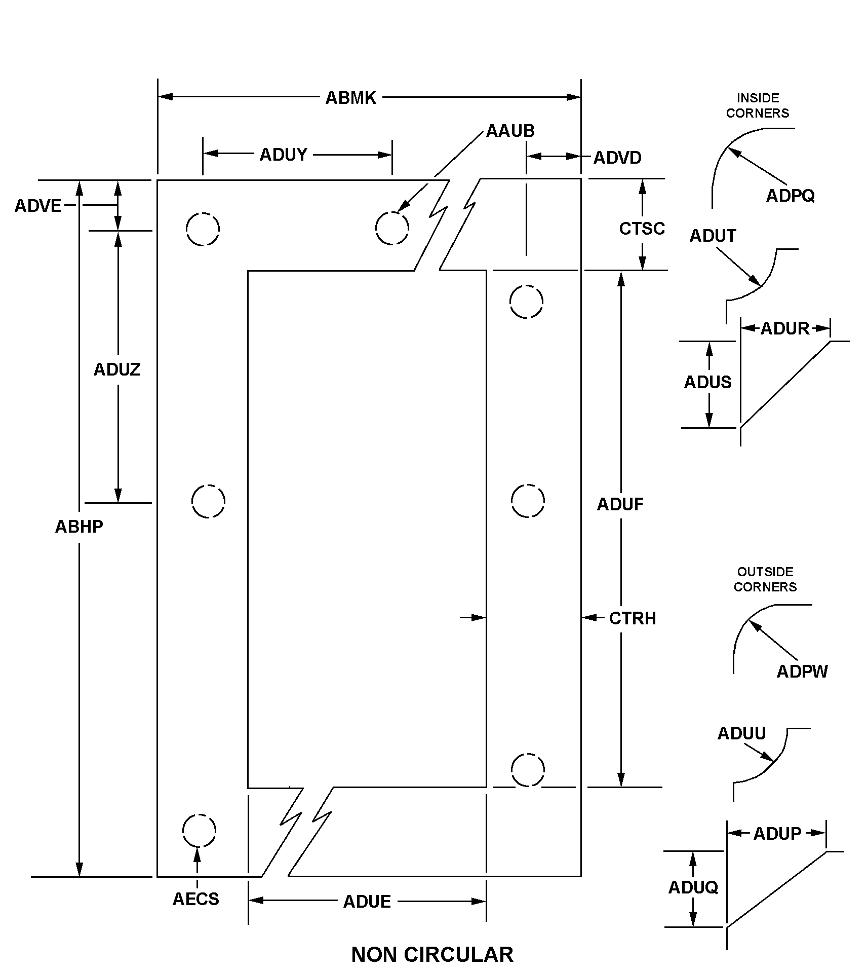 NON-CIRCULAR style nsn 5330-01-429-4546