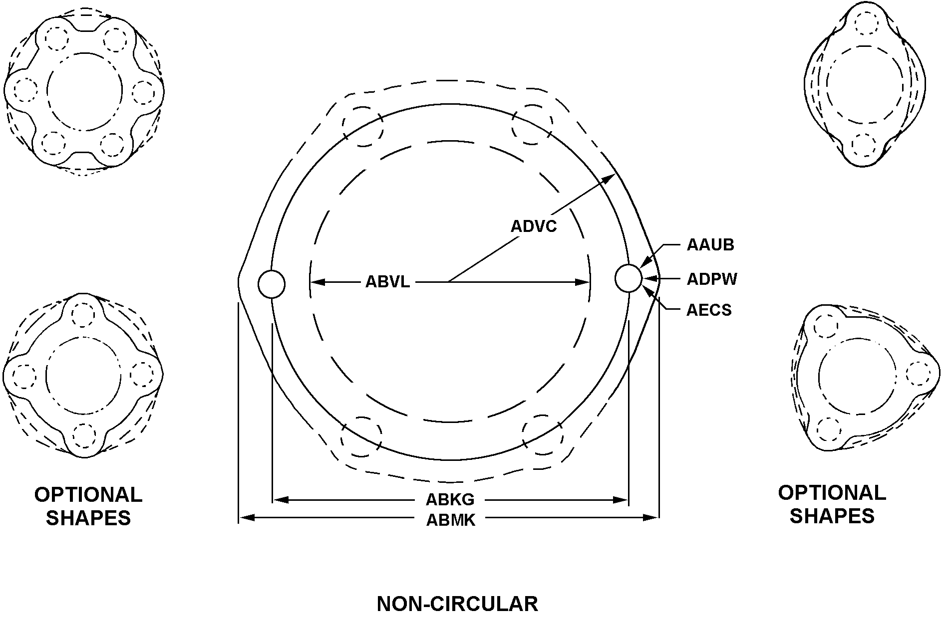 NON-CIRCULAR W/O APERTURE style nsn 5365-00-173-8993