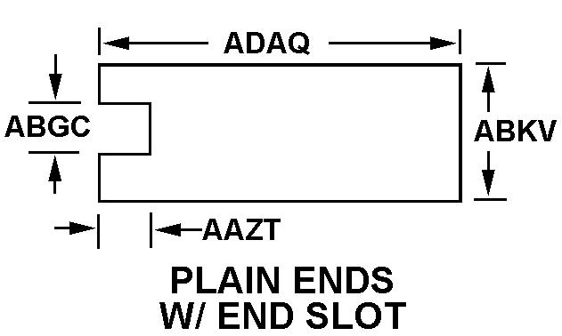 PLAIN ENDS W/END SLOT style nsn 4310-00-793-5050