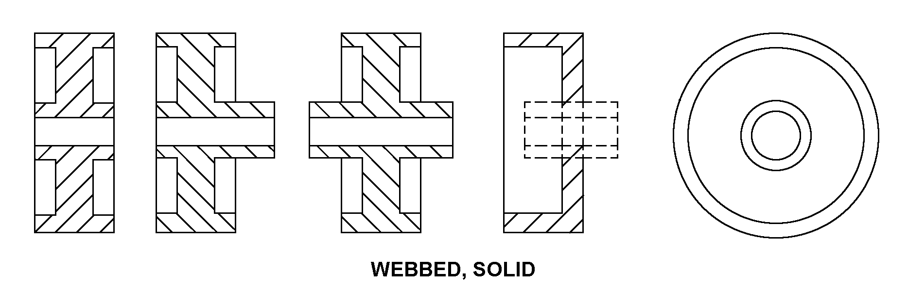 WEBBED, SOLID style nsn 3020-00-268-4199
