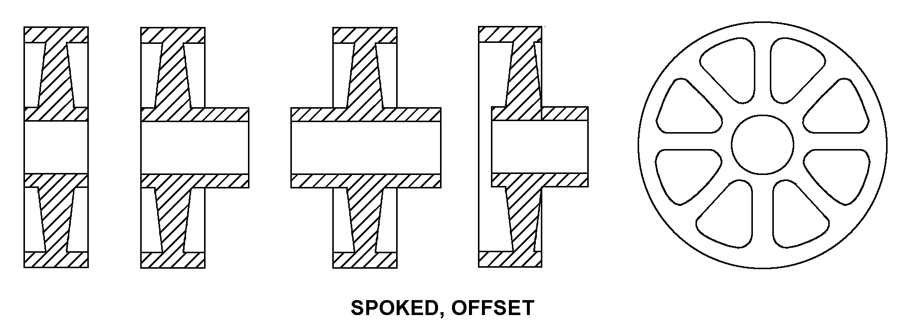 SPOKED, OFFSET style nsn 3020-01-073-1154