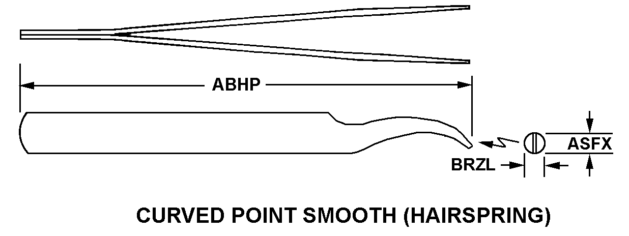 CURVED POINT SMOOTH (HAIRSPRING) style nsn 5120-01-520-5184