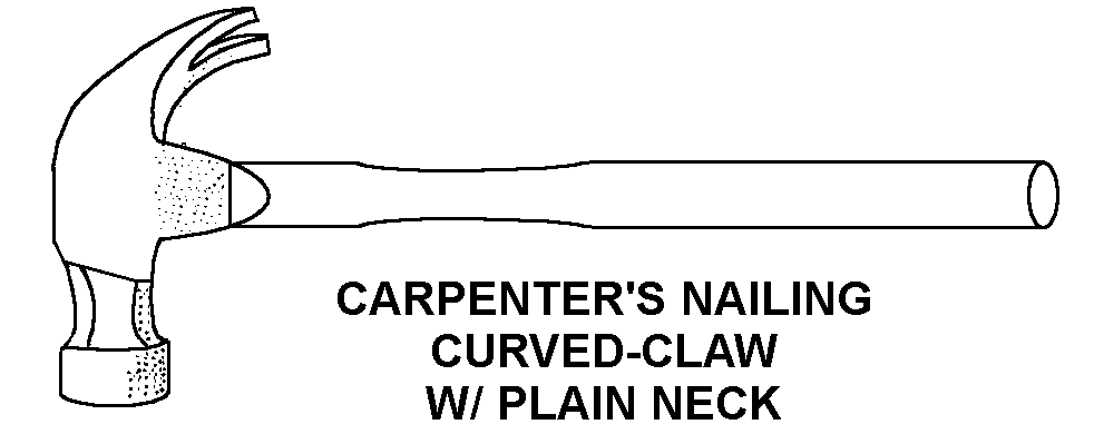 CARPENTER'S NAILING CURVED-CLAW W/PLAIN NECK style nsn 5120-01-367-0256