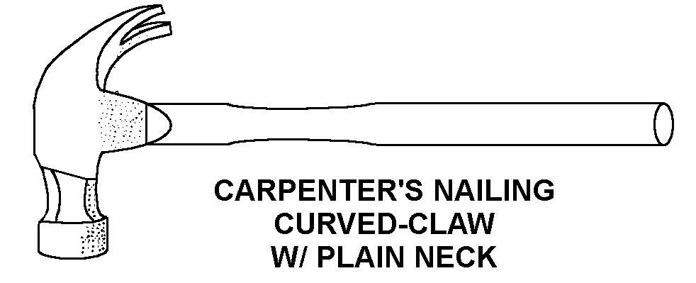 CARPENTER'S NAILING CURVED-CLAW W/PLAIN NECK style nsn 5120-01-368-4084