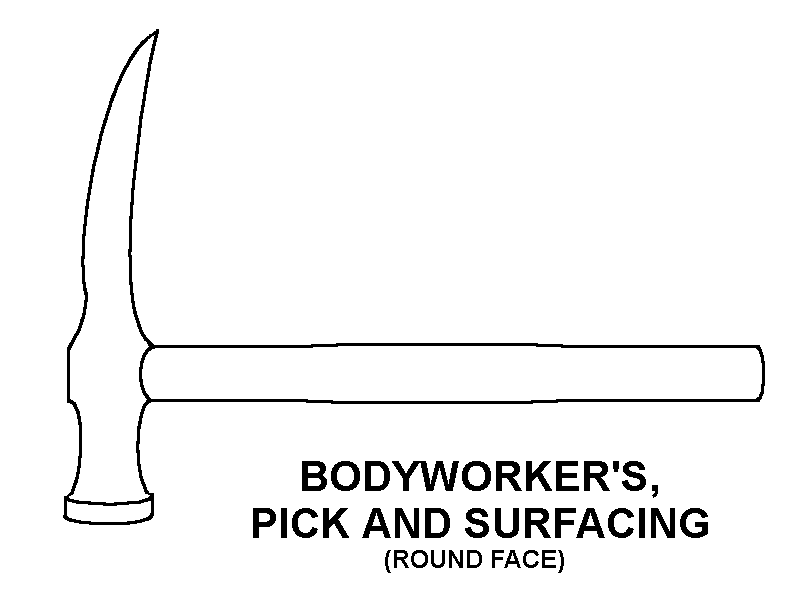 BODYWORKER'S, PICK AND SURFACING style nsn 5120-00-904-0033