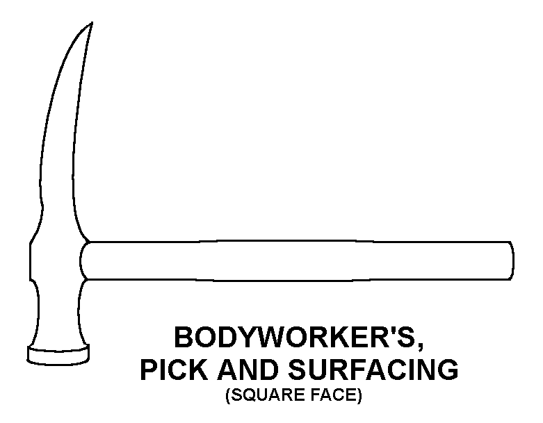 BODYWORKER'S, PICK AND SURFACING style nsn 5120-00-293-2204