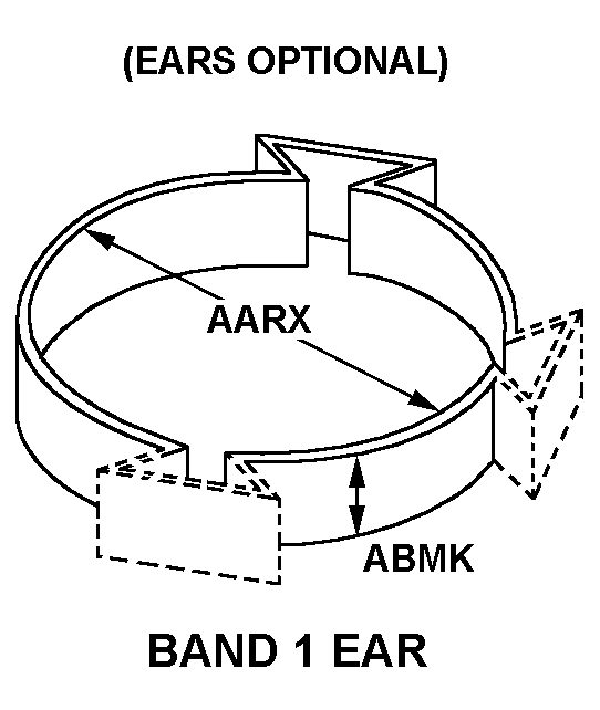BAND, 1 EAR style nsn 4730-01-336-7787
