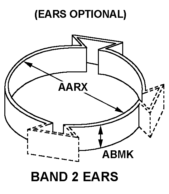 BAND, 2 EARS style nsn 4730-01-079-3495