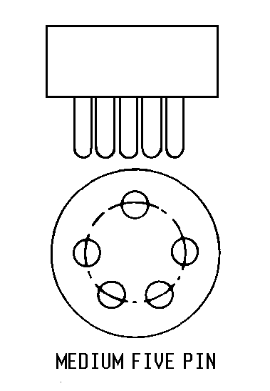 MEDIUM FIVE PIN style nsn 6240-01-078-2460