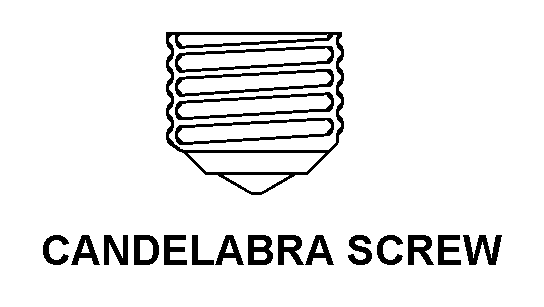 CANDELABRA SCREW style nsn 5999-00-853-1493
