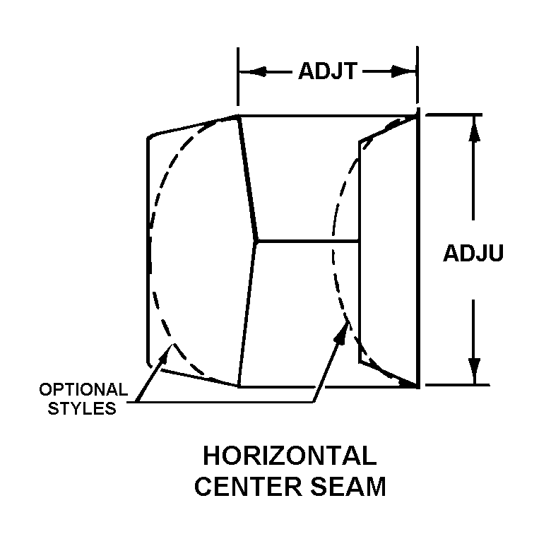 HORIZONTAL CENTER SEAM style nsn 7530-00-782-6438