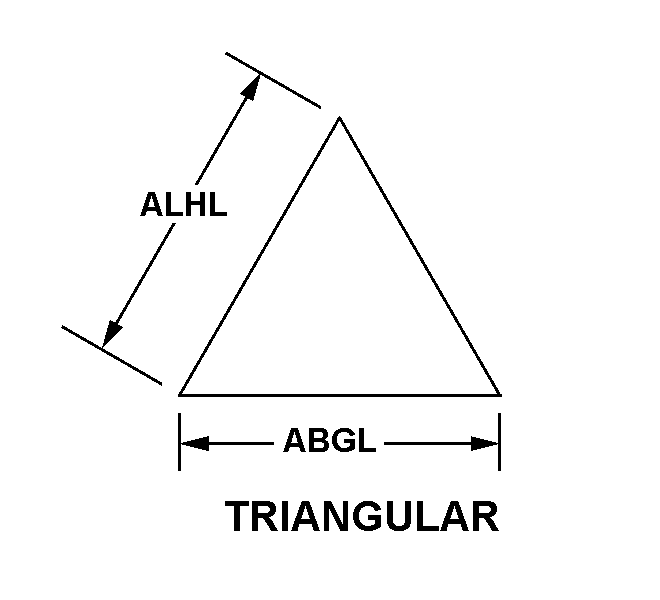 TRIANGULAR style nsn 7690-01-433-5649