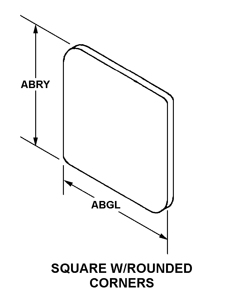 SQUARE W/ROUNDED CORNERS style nsn 7530-01-519-3862