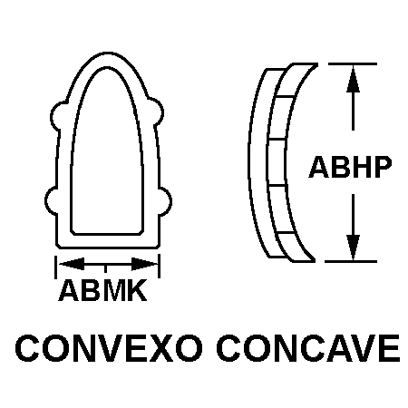 CONVEXO CONCAVE style nsn 6210-01-197-8536