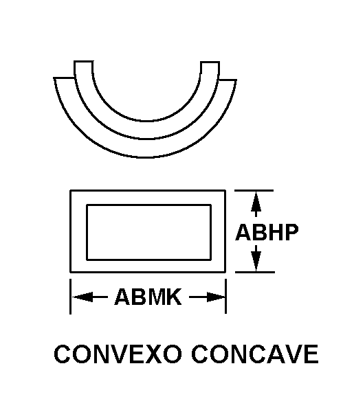 CONVEXO CONCAVE style nsn 6210-01-197-8536