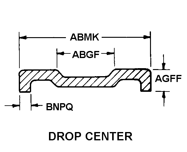 DROP CENTER style nsn 2530-00-354-0355