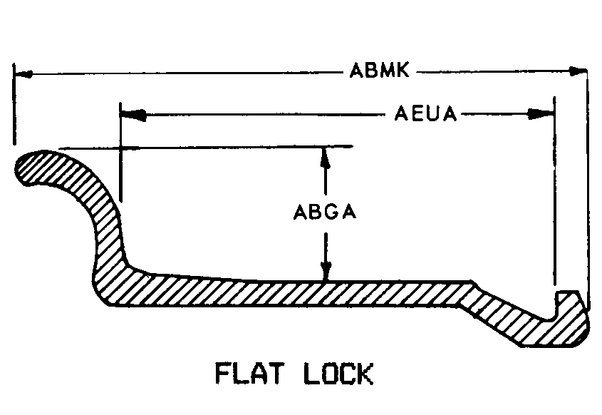 FLAT LOCK style nsn 2530-00-311-8842