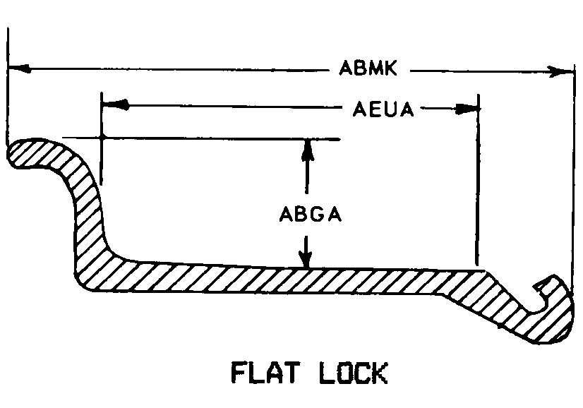 FLAT LOCK style nsn 2530-00-311-8842