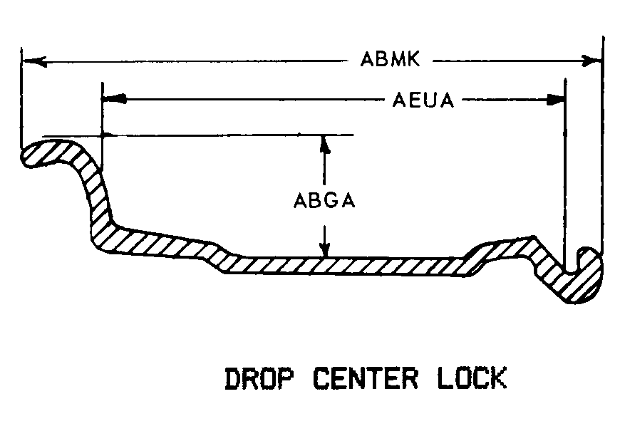 DROP CENTER LOCK style nsn 2530-01-088-9385