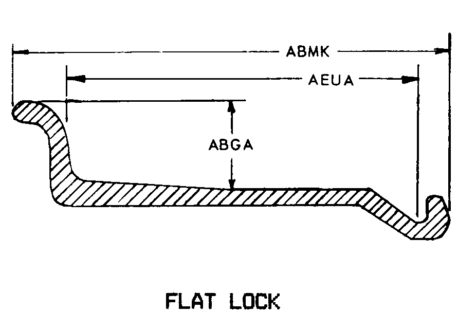 FLAT LOCK style nsn 2530-00-311-8842