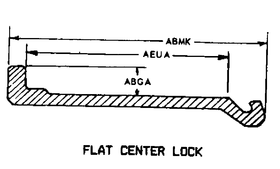 FLAT CENTER LOCK style nsn 2530-01-592-6618