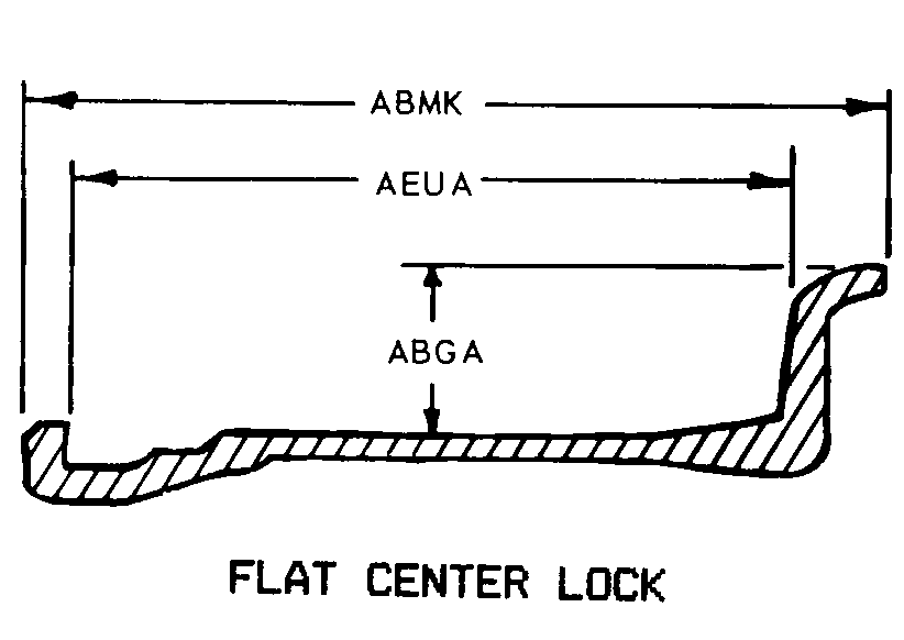 FLAT CENTER LOCK style nsn 2530-01-336-5740