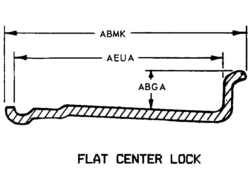 FLAT CENTER LOCK style nsn 2530-01-336-5740