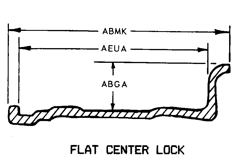 FLAT CENTER LOCK style nsn 2530-01-336-5740