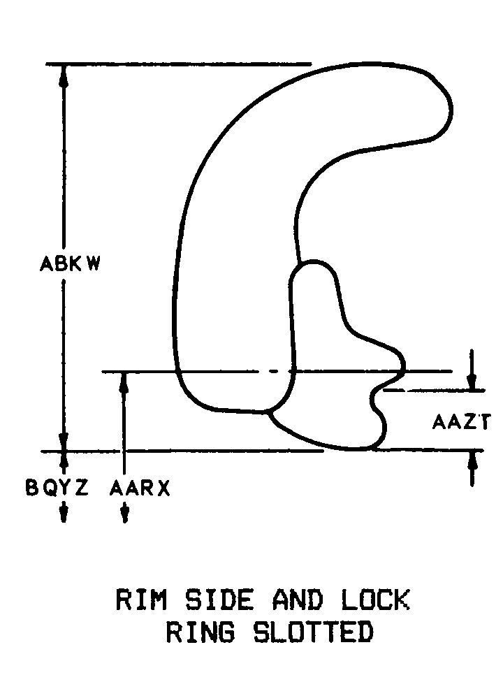 RIM SIDE AND LOCK RING SLOTTED style nsn 2530-01-081-5307