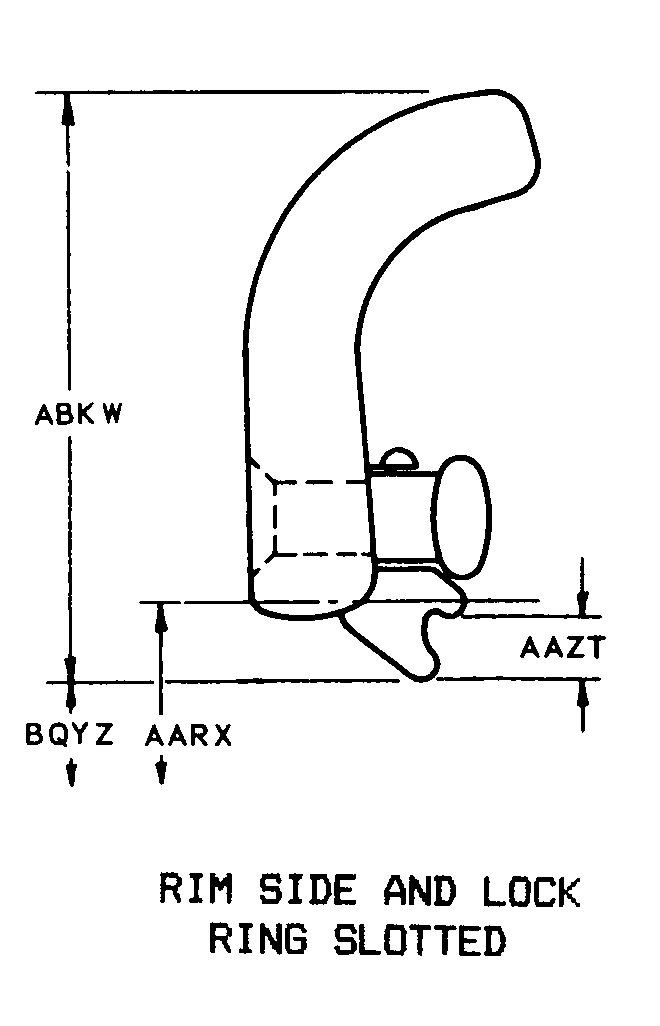 RIM SIDE AND LOCK RING SLOTTED style nsn 2530-01-081-5307