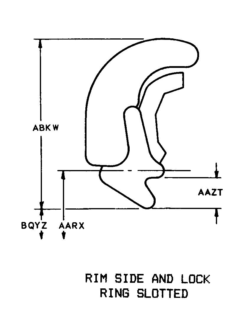 RIM SIDE AND LOCK RING SLOTTED style nsn 2530-01-081-5307