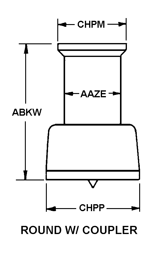 ROUND WITH COUPLER style nsn 3456-01-528-5868