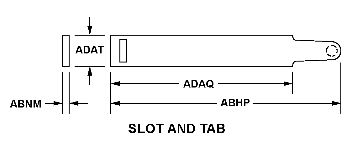 SLOT AND TAB style nsn 9905-01-175-2959