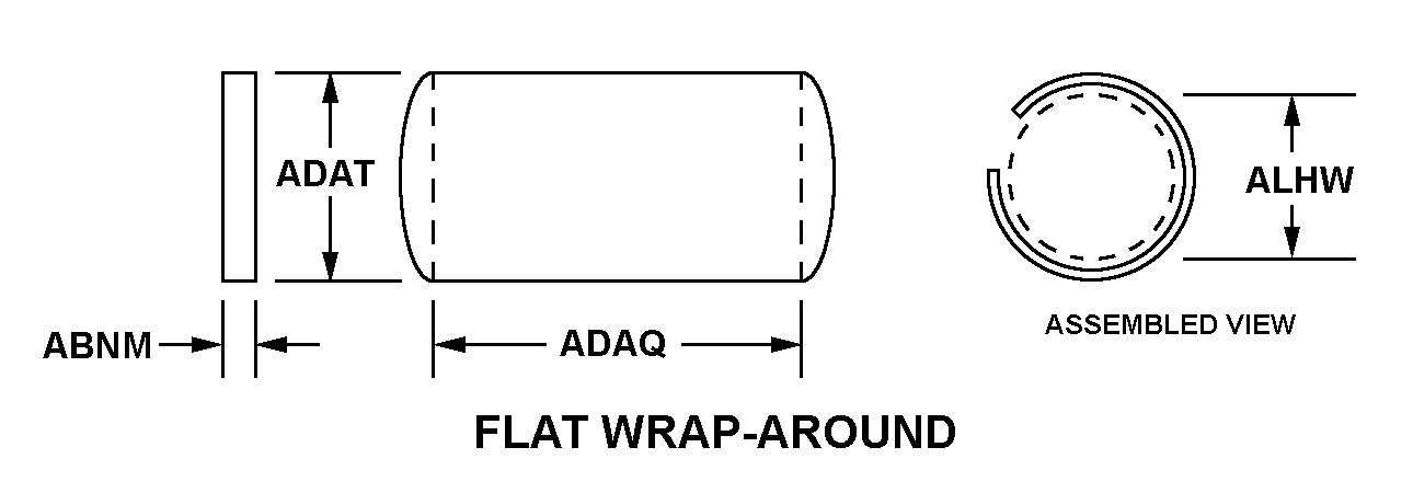 FLAT WRAP-AROUND style nsn 5975-01-375-8080