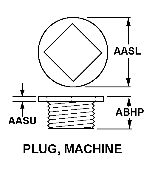 PLUG, MACHINE style nsn 4730-01-214-0258