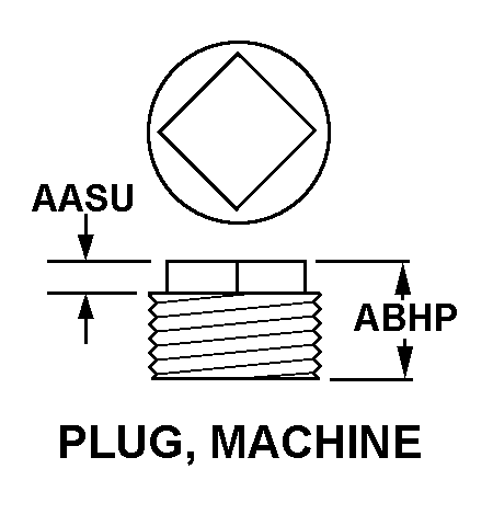 PLUG, MACHINE style nsn 5365-01-240-0968
