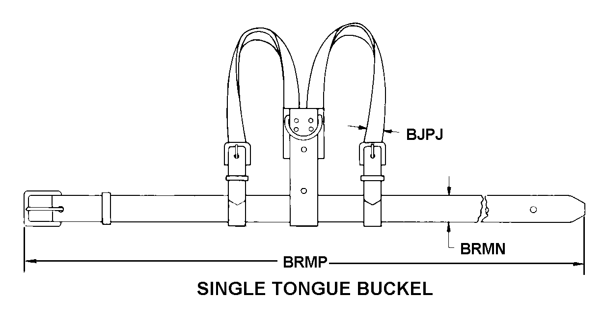 SINGLE TONGUE BUCKEL style nsn 4240-01-580-0240