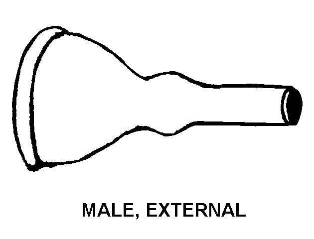 6515-01-323-6529 FIIG A22100 male, external style MALE, EXTERNAL style nsn 6515-01-323-6529