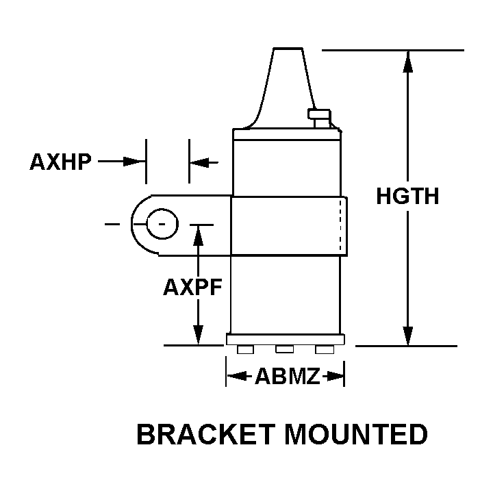BRACKET MOUNTED style nsn 2920-01-164-5107