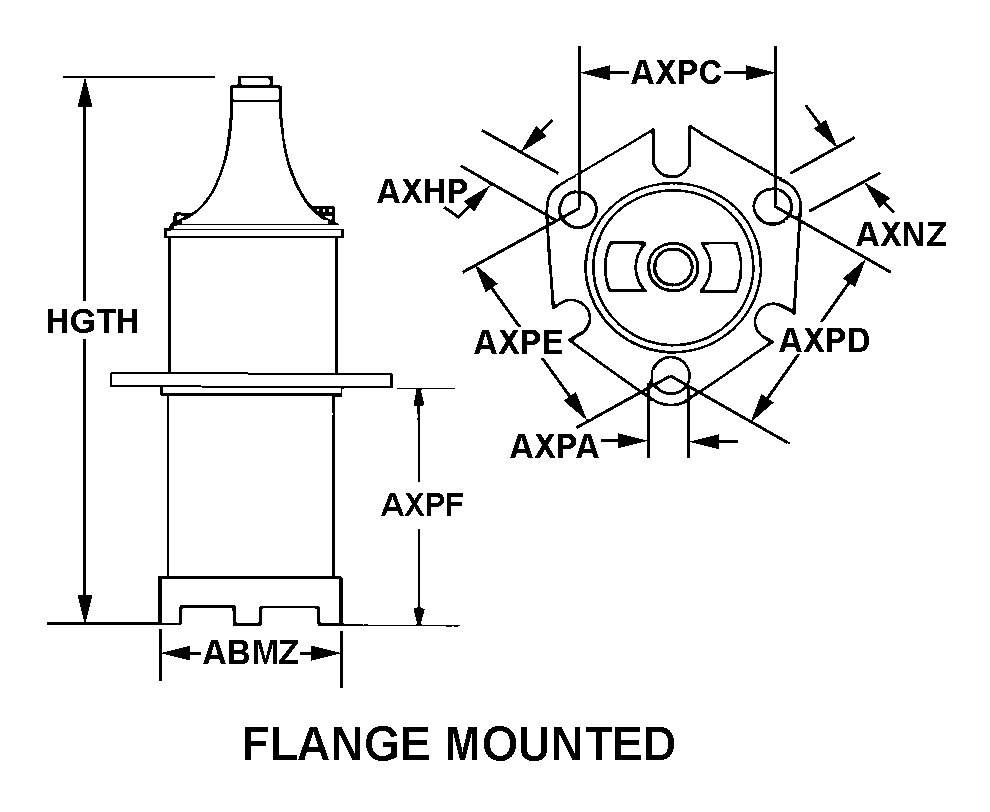 FLANGE MOUNTED style nsn 2920-00-294-3976