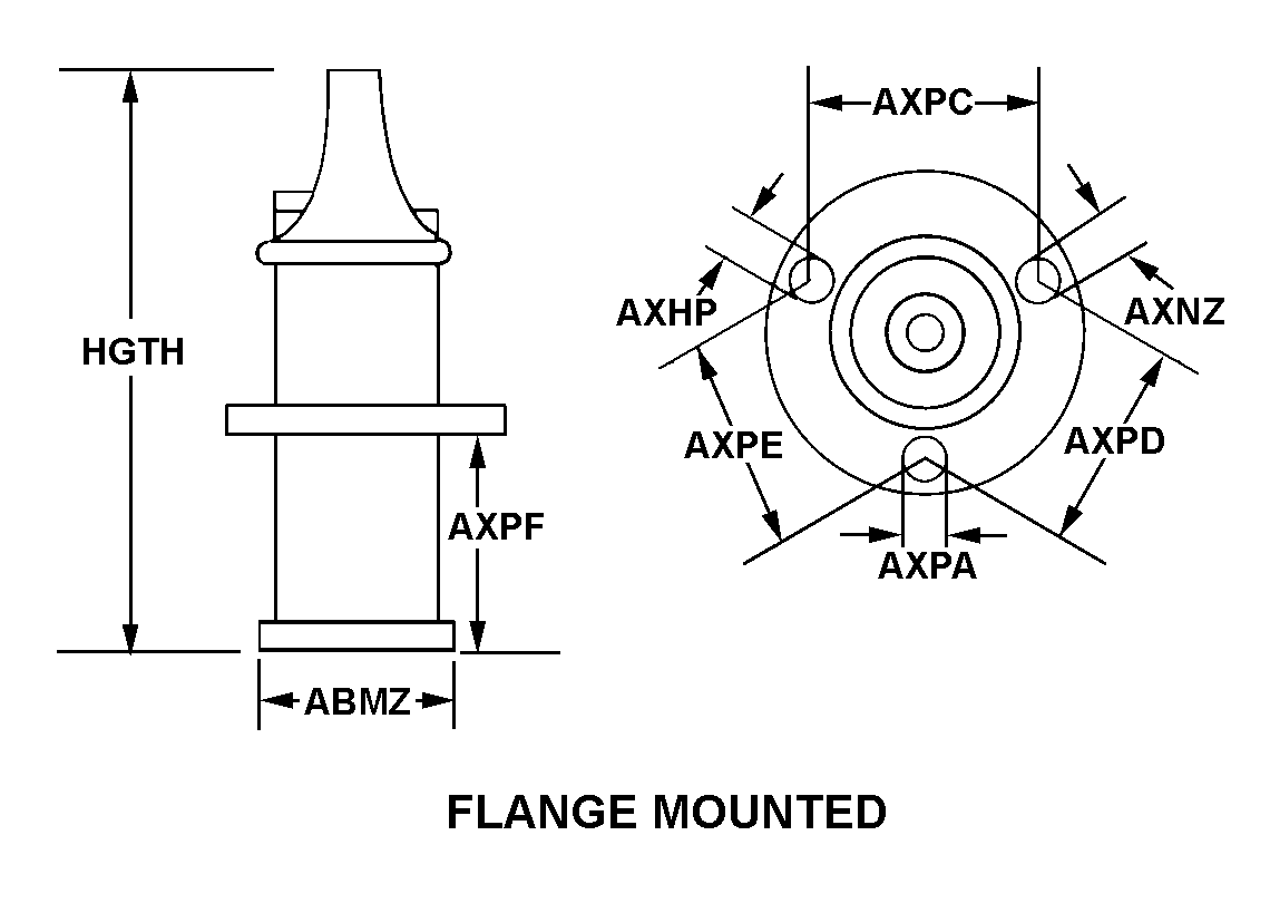 FLANGE MOUNTED style nsn 2920-00-294-3976