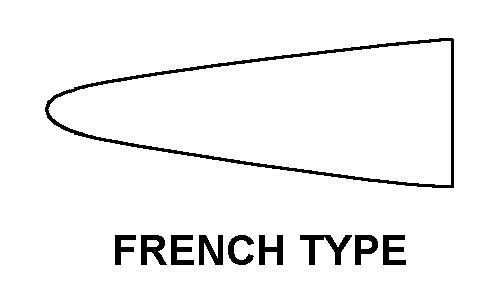 FRENCH TYPE style nsn 6675-00-061-0634