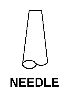 NEEDLE style nsn 3439-00-542-0459