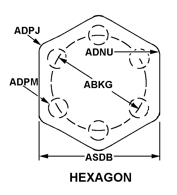 HEXAGON style nsn 2520-01-062-5517
