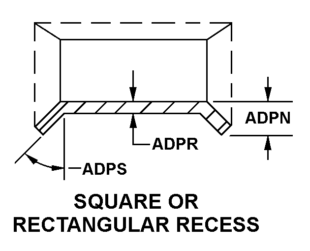 SQUARE OR RECTANGULAR RECESS style nsn 2940-01-501-9057