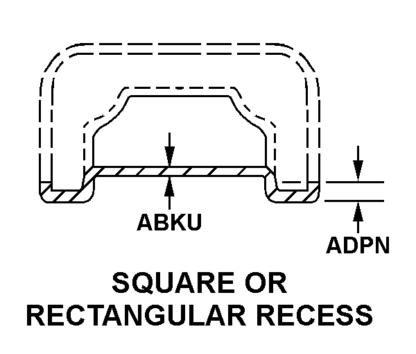 SQUARE OR RECTANGULAR RECESS style nsn 2940-01-501-9057